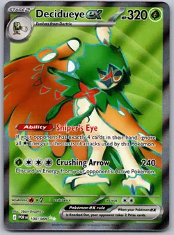Pokemon TCG Decidueye ex Perfect Order 100/088 Holo Near Mint - Image 1