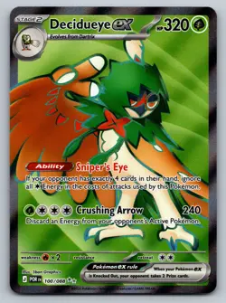 Pokemon TCG Perfect Order Decidueye ex 100/088 Ultra Rare - Image 1