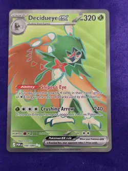 Decidueye EX 100/088 Full Art Ultra Rare Perfect Order Pokemon TCG - Image 1