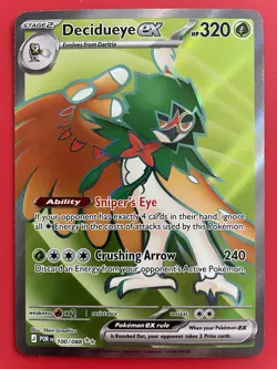 Decidueye Ex 100/088 Perfect Order Full Art Pokemon TCG Card EN NM/M - Image 1