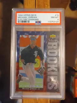 1994 Upper Deck Michael Jordan Electric Diamond Psa 8! - Image 1
