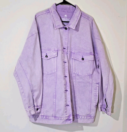 Disney Princess Tiana and the Frog Denim Jacket XXL Purple Spirit Jersey New - Image 2
