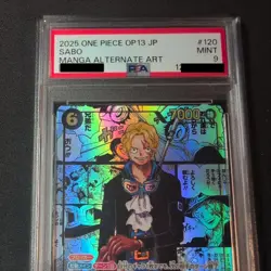 PSA 9 Sabo OP13-120 Manga Alt Art ONE PIECE Card Japanese - Image 2