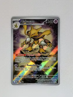 Alakazam MEP 009 Mega Evolution ETB Black Star PROMO Pokemon Card | NEAR MINT - Image 1