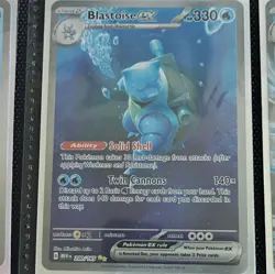 The Pokemon Company Blastoise ex 200/165 SV 151 Ultra Rare Full Art Holo EN - Image 1