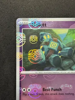 PSA 10 Candidate Golett 042/086 Master Ball Black Bolt NM Pack Fresh Pokemon - Image 2