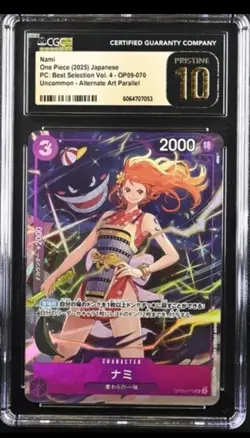 CGC PRISTINE 10 Japanese One Piece 2025 NAMI OP09-070 Era Best Selection vol.4 - Image 1