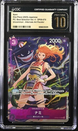 CGC 10 PRISTINE Japanese One Piece 2025 NAMI OP09-070 Era Best Selection vol.4 - Image 1