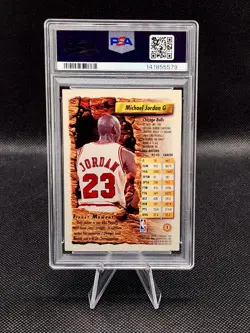 Topps 1993 Finest Michael Jordan Chicago Bulls #1 PSA 7 Graded Card - Image 2