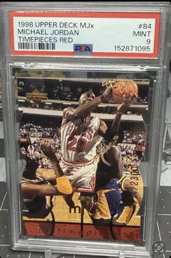 Michael Jordan 1998 Upper Deck MJx Timepieces Red /2300 PSA 9 BULLS🔥🔥 - Image 1