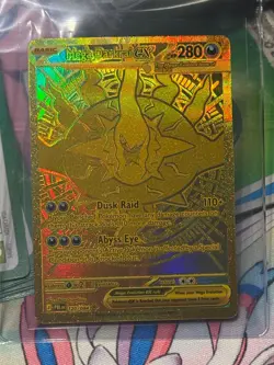 Mega Darkrai EX 120/084 Hyper Rare Gold Full Art Pokemon TCG English Pitch Black - Image 1