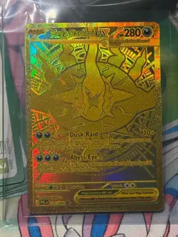 Mega Darkrai EX 120/084 Hyper Rare Gold Full Art Pokemon TCG English Pitch Black - Image 2
