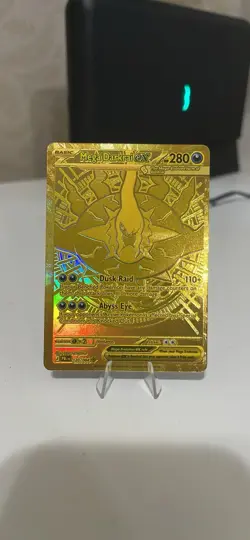 Pokemon TCG Mega Darkrai EX Gold Card 120/084 Pitch Black English - Image 1