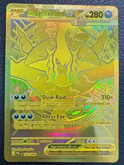 Mega Darkrai EX 120/084 Pitch Black EX Hyper Rare Gold Foil English - Image 1