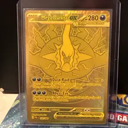 2026 Pokemon Mega Darkrai ex Gold Hyper Rare 120/084 Pitch Black English NM - Image 1