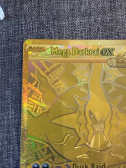 Pokemon TCG Mega Darkrai EX Gold Card 120/084 Pitch Black English - Image 3