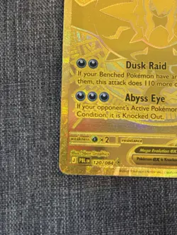 Pokemon TCG Mega Darkrai EX Gold Card 120/084 Pitch Black English - Image 5