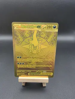 Pokemon TCG Mega Darkrai EX Gold Card 120/084 Pitch Black English - Image 1