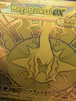 Pokemon TCG Mega Darkrai EX Gold Card 120/084 Pitch Black English - Image 3