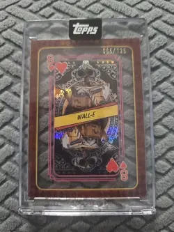 Wall-E Topps Disney Mint 2025 Playing Card 8 Of Hearts /125 - Image 1