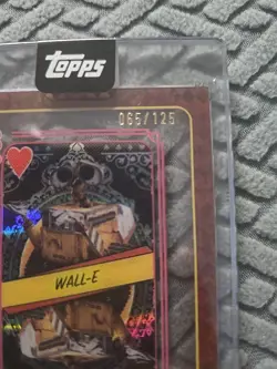 Wall-E Topps Disney Mint 2025 Playing Card 8 Of Hearts /125 - Image 3