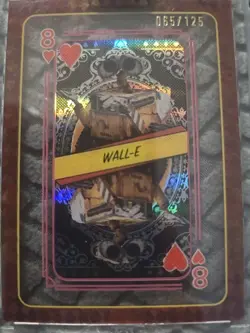 Wall-E Topps Disney Mint 2025 Playing Card 8 Of Hearts /125 - Image 4