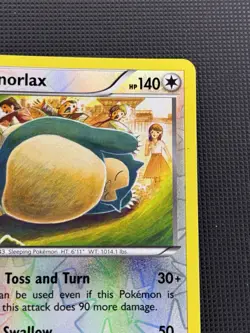 Pokemon TCG Snorlax 77/124 LP Reverse Holo Rare XY Fates Collide - Image 3