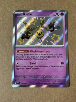 Pokemon TCG Paldean Fates Klefki 159/091 Baby Shiny Near Mint - Image 1