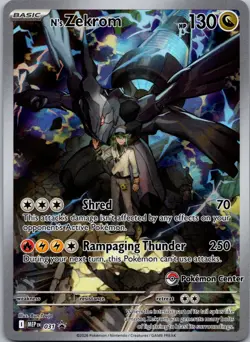 N's Zekrom Pokemon Center Exclusive Holo Promo ME: Mega Evolution Promo 031 NM - Image 1