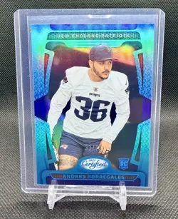 2025 Panini Certified Andres Borregales #126 Teal Mirror Rookie Card RC /75 - Image 1