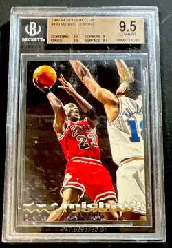 Topps Stadium Club 1993-94 Michael Jordan #169 BGS 9.5 Chicago Bulls Card - Image 1