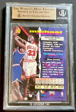 Topps Stadium Club 1993-94 Michael Jordan #169 BGS 9.5 Chicago Bulls Card - Image 2