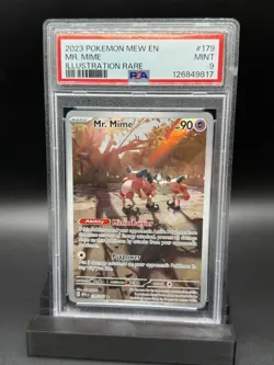 Pokemon TCG: 151 - Mr. Mime 179/165 Illustration Rare IR PSA 9 - Image 1