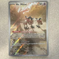 Pokemon TCG Mr. Mime 179/165 SV Scarlet & Violet 151 Illus Rare Holo Eng - Image 1