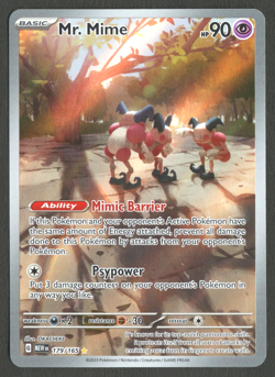Mr. Mime 179/165 - S&V 151 - Illustration Rare - Pokemon TCG Card NM - Image 1