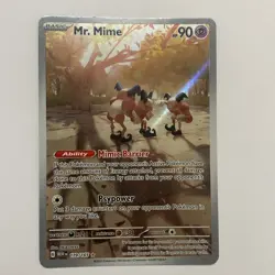 Mr. Mime 179/165 - S&V 151 Illustration Rare Pokemon TCG- M/LP (top edge) - Image 1