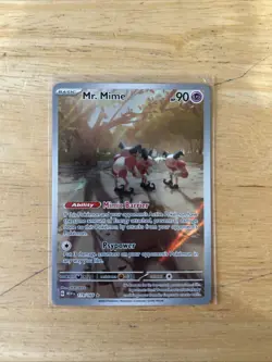 Pokemon TCG Scarlet & Violet 151 Illustration Rare Mr. Mime (179/165) - Image 1