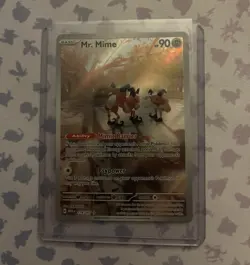 Pokemon TCG Mr. Mime 90 HP Illustration Rare Holo 179/165 SV 151 ENG 2023 - Image 1