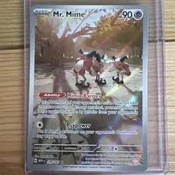 Pokemon TCG Mr. Mime 179/165 Scarlet & Violet 151 IR Full Art Holo EN 90HP - Image 1