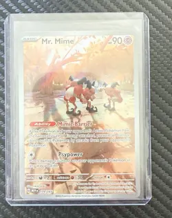 Pokemon TCG Mr. Mime 179/165 SV 151 Illustration Rare Holo 2023 90 HP EN - Image 1