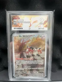 Pokemon TCG Mr. Mime Scarlet Violet-151 179/165 Holo Illustration Rare Ace 9 - Image 1