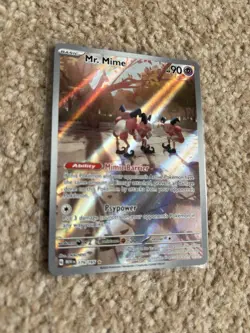 Pokemon TCG Mr. Mime Scarlet & Violet-151 179/165 Holo Illustration Rare - Image 2