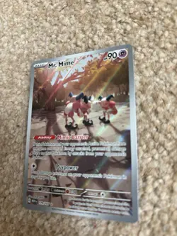 Pokemon TCG Mr. Mime Scarlet & Violet-151 179/165 Holo Illustration Rare - Image 3