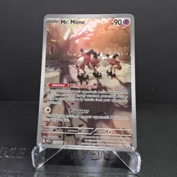 Pokemon TCG Mr. Mime Scarlet & Violet-151 179/165 Holo Illustration Rare - Image 1
