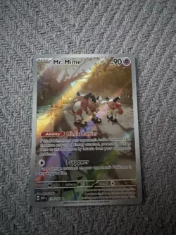 Pokemon TCG Mr. Mime 179/165 Scarlet & Violet 151 IR Full Art Holo EN 2023 - Image 1