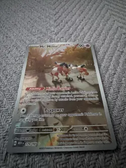 Pokemon TCG Mr. Mime 179/165 Scarlet & Violet 151 IR Full Art Holo EN 2023 - Image 2