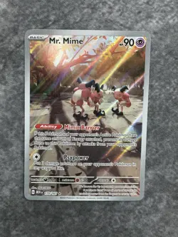 Pokemon TCG Mr. Mime 179/165 Scarlet & Violet 151 Illustration Rare Holo MINT - Image 2