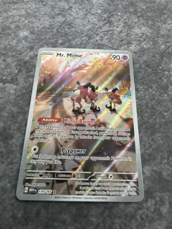 Pokemon TCG Mr. Mime 179/165 Scarlet & Violet 151 Illustration Rare Holo MINT - Image 3