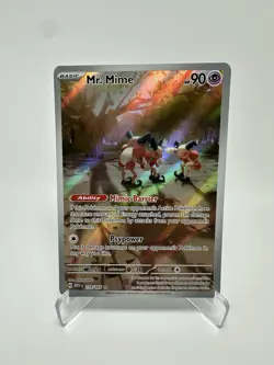 Mr. Mime Scarlet & Violet-151 179/165 Holo Illustration Rare Pokemon TCG English - Image 1