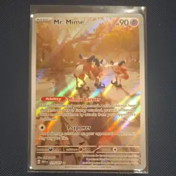 Pokemon TCG Mr. Mime Scarlet & Violet-151 179/165 Holo Illustration Rare - Image 1